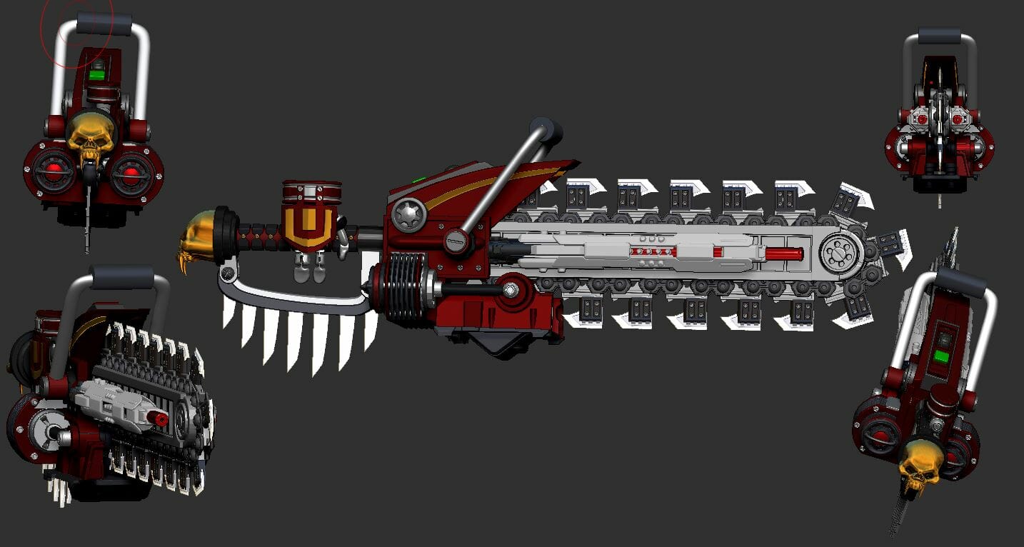 Samurai Chainsaw Gun BadBunny Studios